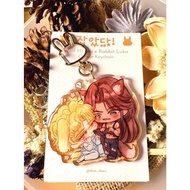 Alien Stage HyuLuka Keychain Epoxy ~Wolf Hyuna x Bunny Luka~ ALNST HyuLu Keychain