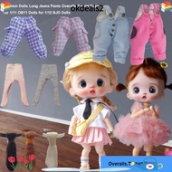 DEALSHOP Overalls T-shirt Tops, 7 Styles Casual Wears Dolls Long Jeans Pants, Kids Toys DIY Handmake