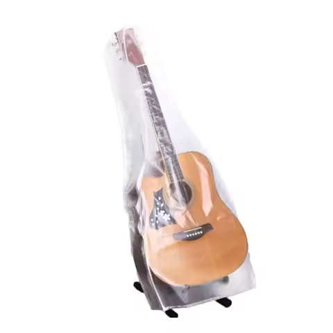 Acoustic Guitar Dustproof Cover Transparent Matte Guitar Case Washable Waterproof Bag Bass