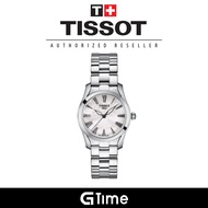 [Official Tissot Warranty]Tissot T112.210.11.113.00 Women's T-Wave Mother of Pearl Dial Steel Strap Watch T1122101111300