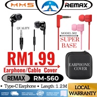 100% ORIGINAL SUPER BASS HIGH QUALITY SOUND REMAX EARPHONE RM-502 EAR PHONE GAMING