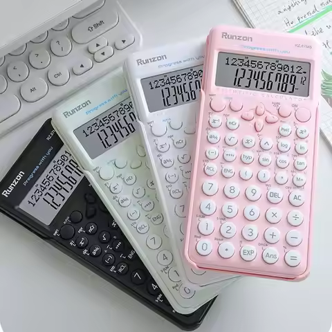 240 Functions Engineering Scientific Calculator 2-Line 12-Digit Display Function Calculator Multifun
