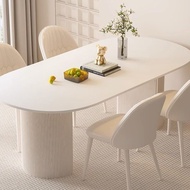 Ceramic Dining Table Set+Scallop Chair Meja Makan 6 Kerusi Meja Makan 4 Kerusi Ikea Nordic Set Meja 