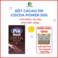 PIK CACOA POWER 50G cocoa powder used for baking, used with ice cream