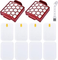 Leadaybetter 2 HEPA + 4 Foam & Felt Filters for Shark Navigator Pet Plus NV251,NV255 and Zero-M Self