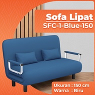 Orange Sofabed Lipat Minimalis SofaBed Multifungsi - Sofa Bed Lipat - Kasur Sofa Lipat Minimalis