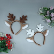 Christmas Dress Up Snowflake Deer Ear Headband cosplay Simulation Animal Ear Plush Headwear