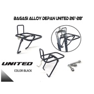 Bicycle front luggage rack alloy luggage rack alloy front bicycle rack