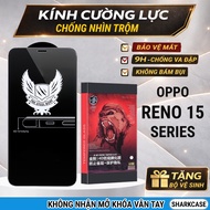 Oppo Reno 15, 15F, 15C anti-peeping tempered glass sharkcase phone screen protector privacy screen p
