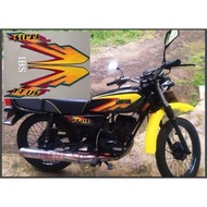 YT 115 YELLOW ORANGE STRIPING STICKER YAMAHA YT115 POLET