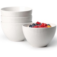 NUTRIUPS Cuencos Profundos para Cereales, 5.5in 750 ml, Cuencos Grandes de Porcelana para Ensalada d