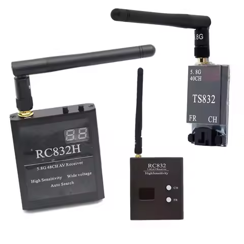 RC832 RC832H 5.8G 600mW 48CH Receiver TS832 5.8G Audio Video Transmitter for RC Model Airplane FPV D