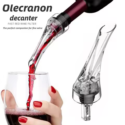 1pcs Magic Wine Decanter Wine Aerating Pourer Spout Decanter Wine Aerator Quick Aerating Pouring Too
