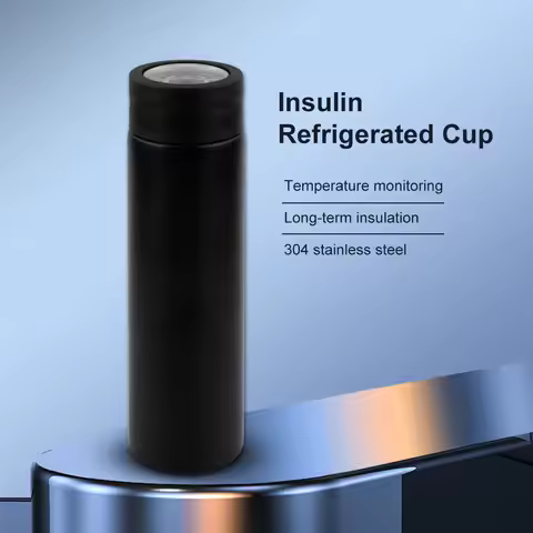 Outdoor Portable Auxin Insulin Refrigerated Cup Box Medicine Cooling Case Temperature Control Displa