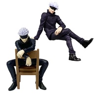 11cm New Gojo Satoru Anime Jujutsu Kaisen Action Figure Itadori Yuji Seated Noodle Stopper Model Toy