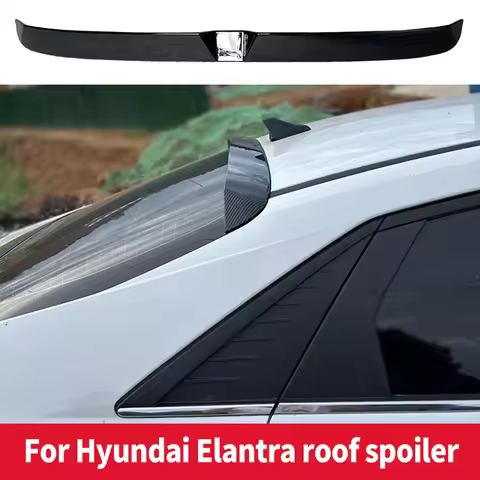 For Hyundai Elantra Avante CN7 2020-2023 year Rear Window Roof Car Spoiler Wing High Quality ABS Bla