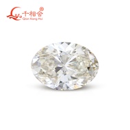 GEMID Certified CVD Diamond Oval Cut J Color 2EX Loose Lab Grown Certified Diamond Gemstones for Mak