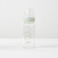 Babyshop Giggles Hello World Print Glass Feeding Bottle - 120 ml