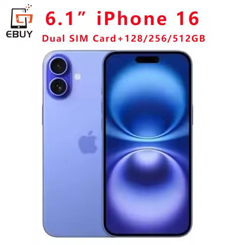Original iPhone 16 Smartphone 128GB 256GB 512GB 6.1" Super Retina XDR OLED 48MP Triple Cameras iOS 1