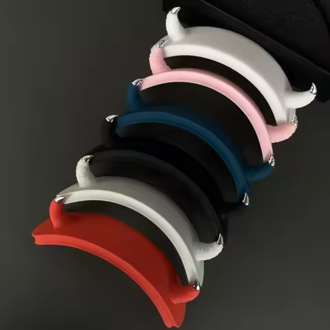 Case for Airpods Max1/2 Decoration Custom Devil Horn Headphone Accessory Earphone Black Cover for Ai
