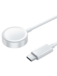 2023 年升級版 USB C 數據線，適用於 Apple Watch 充電器磁性無綫線 C 型快速充電線，兼容 Apple Watch 系列 SE2 8 7 6 5 4 3 2 1 SE / 45mm 44mm 42mm 41mm 40mm 38mm (3.3FT) 不到 2.5 小時即可為手錶充滿電