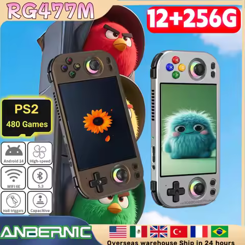 ANBERNIC RG 477M Portable Video Game Console 4.7 Inch LTPS In-Cell Touch Screen Aluminum RG477M Andr