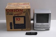 【千代】歐力安 10寸crt電視機    ORION 10寸crt小電視機錄像帶一體機型號為VT-10W2球形顯像