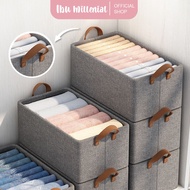 IBUMILLENIAL Storage Box Vertical Gray Cupboard Storage Organizer Box With Handle STO012
