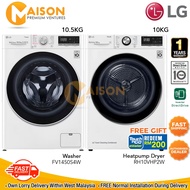 [Combo] LG Inverter Front Load Washer 10.5KG FV1450S4W + LG Inverter Heatpump Dryer 10kg RH10VHP2W