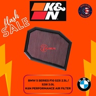 BMW 5 SERIES F10 523i 2.5L / 528i / 530i 3.0L 6 CYLINDERS K&N USA Performance Air Filter