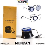MUNDAN Clip-On Eye Loupe Eyeglass Magnifier Eyepiece Clip Magnifier 5X 10X 20X Eyeglass Magnifier