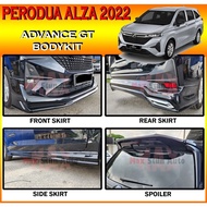 BIG SALE PERODUA ALZA 2022 ADVANCE GT BODYKIT NEW ALZA BUMPER SKIRT LIP CAR BODYKIT FRONT SKIRT SIDE