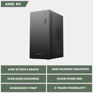 [AMD PC] AMD Ryzen 5 8600G / AMD Radeon Graphics / 16GB DDR5 / 512GB NVMe SSD / Windows 11 Pro