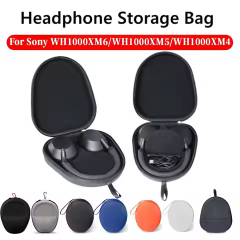 Hard EVA Carrying Case for Sony WH1000XM6 WH-1000XM5 WH1000XM4 Headphone Storage Bag BT Headset Pouc