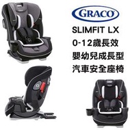 Graco SLIMFIT LX 0-12歲長效嬰幼成長型汽車安全座椅 雙向成長型汽座 ISOcatch+三點式安全帶