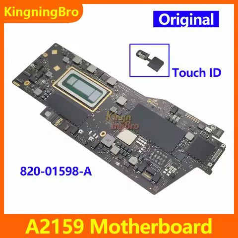 2019 Laptop A2159 Motherboard 820-01598-A For MacBook Pro 13" A2159 Logic Board With Touch ID i5 i7 