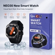 NEO30Smart Watch Wireless Charging Always-On Display Remote Camera Multi-Dial Men Women Jam Tangan