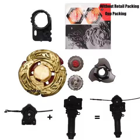 B-X TOUPIE BURST BEYBLADEray striker Gold L Drago Destructor Destroy DF105LRF with grip + black pull