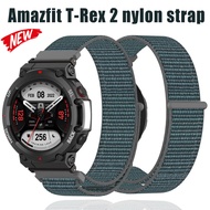 Nylon Velcro Watch Strap for Amazfit T-Rex 2 Nylon Loop Woven Watch Quick Release Wristband for Amazfit T-Rex2 Replacement Watch Strap