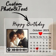 1pc Custom Music Plaque, Personalized Acrylic Plaque, Custom Couple Song Gift, Custom Special Date P