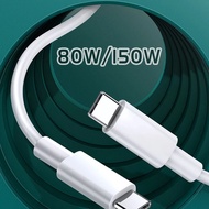 100/150CM OPPO 12A USB C to USB C PD Supervooc Cable 150W Fast Charging Cord for Reno 12 11 F25 Pro 