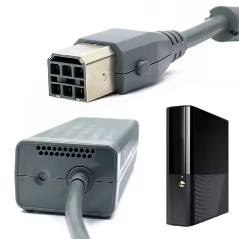 AC Adapter Charger Power Supply Cable Cord for -Xbox 360 Fat AC Console 24BB