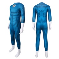 Halloween Fantastic Four Team Uniform Jumpsuit Spider-Man Costume for Children and Adults, Long Slee