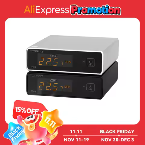 TOPPING E30II LITE AK4493s Decoder Support DSD512 PCM 32bit 768kHz with Remote Control DAC E30 II Li
