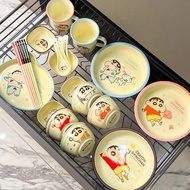 Household Ceramic Bowls New Style Bowls Plates Tableware High-value Styling Plates Cute Dishes Plate
