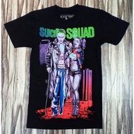 SUICIDE SQUAD HARLEY QUINN & JOKER Couple T-shirt Woman Loose Tee Men Baju Perempuan Short Sleeve Co