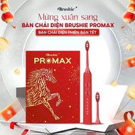 Bàn Chải Điện Brushie Promax phiên bản nâng cấp 2025 với 15 chế độ làm sạch tích hợp máy rửa mặt 2in