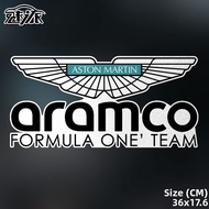 Reflective F1 Formula Car Body Glass Sticker