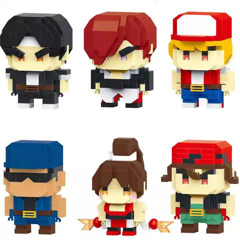Anime THE KING OF FIGHTERS Game Action Building Blocks Kyo Kusanagi Iori Yagami Toys KOF Building Bl