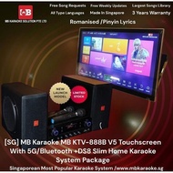 [SG] MB DS-8 Touchscreen 18.5" V5 Slim Home Karaoke KTV Package Songs With Copyright License